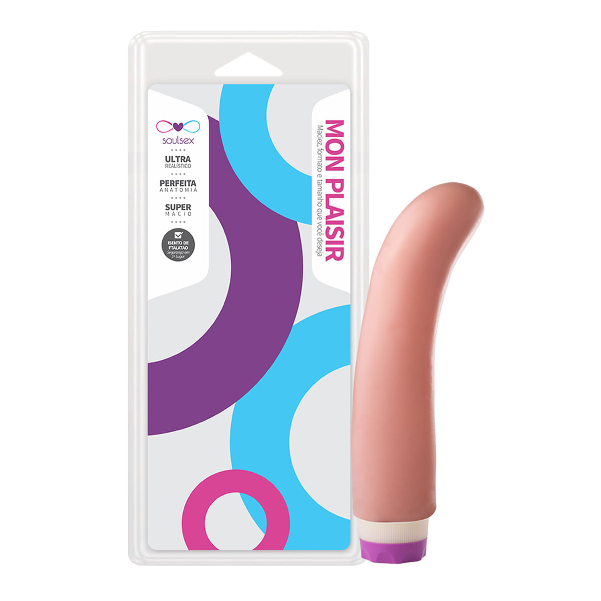 Mon Plaisir Estimulador Ponto G com Vibrador Interno 16,5 X 3,5cm Soulsex