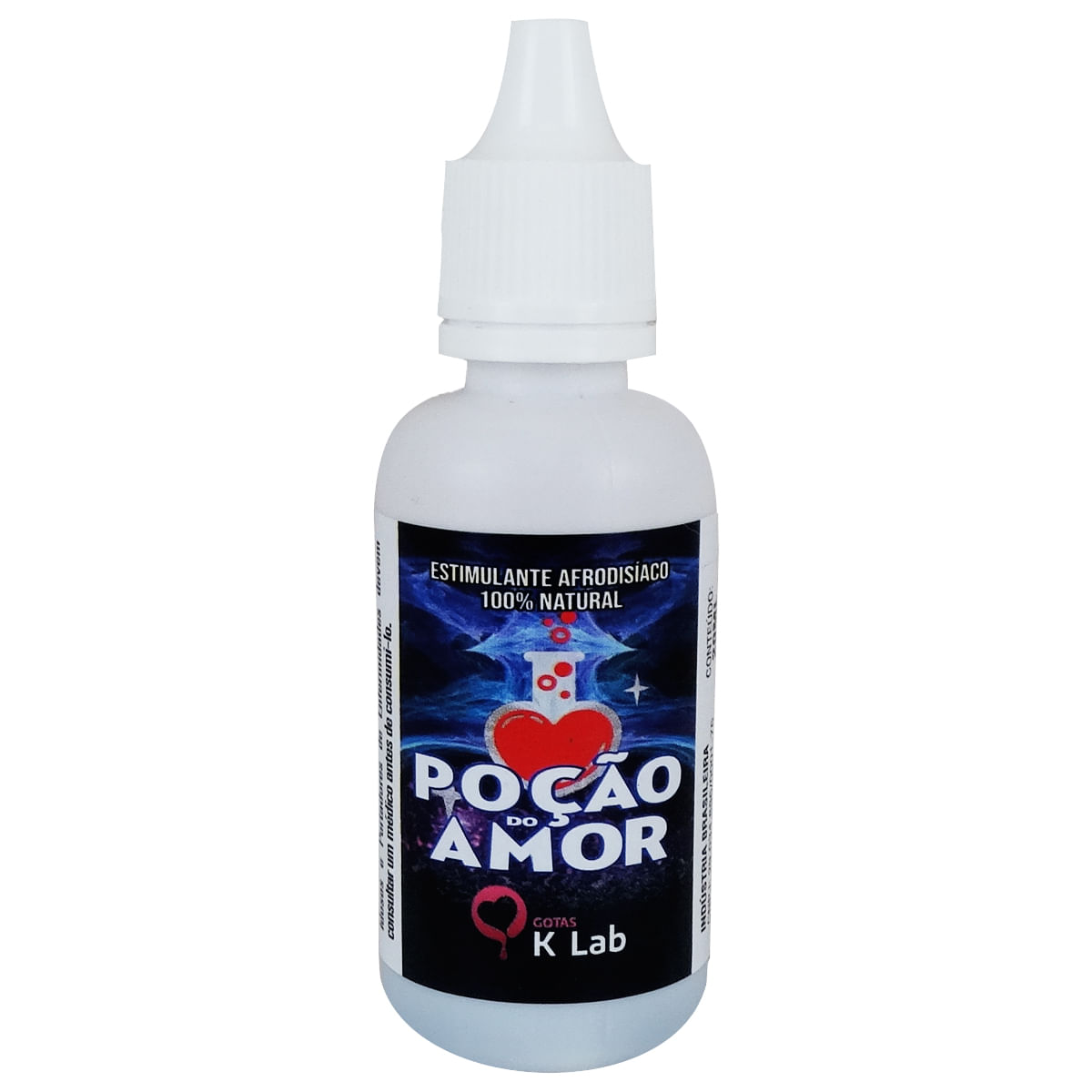 Poção do Amor Estimulante Afrodisíaco Natural 20ml K-Lab Poção do Amor Estimulante Afrodisíaco Natural 20ml K-Lab