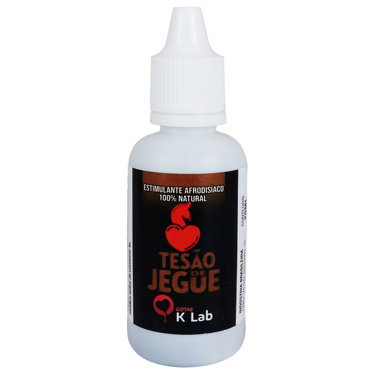 Tesão de Jegue Excitante Afrodisíaco Natural 20ml K-Lab Tesão de Jegue Excitante Afrodisíaco Natural 20ml K-Lab