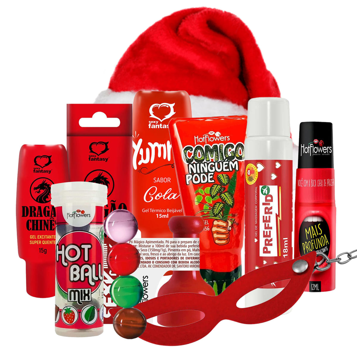 Kit Natal Top 10 MelHot Produtos Vermelhos