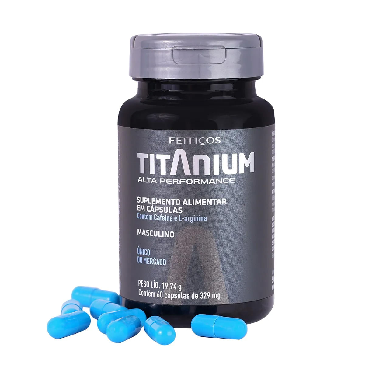 Titanium Alta Performance Suplemento Alimentar em Cápsulas 60 Comprimidos Feitiços