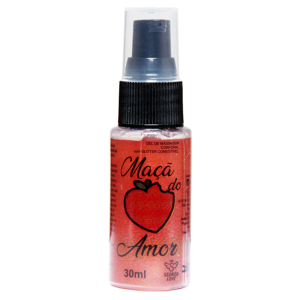 Maçã do Amor Gel de Massagem Corporal Beijável com Glitter 30ml Segred Love Maçã do Amor Gel de Massagem Corporal Beijável com Glitter 30ml Segred Love