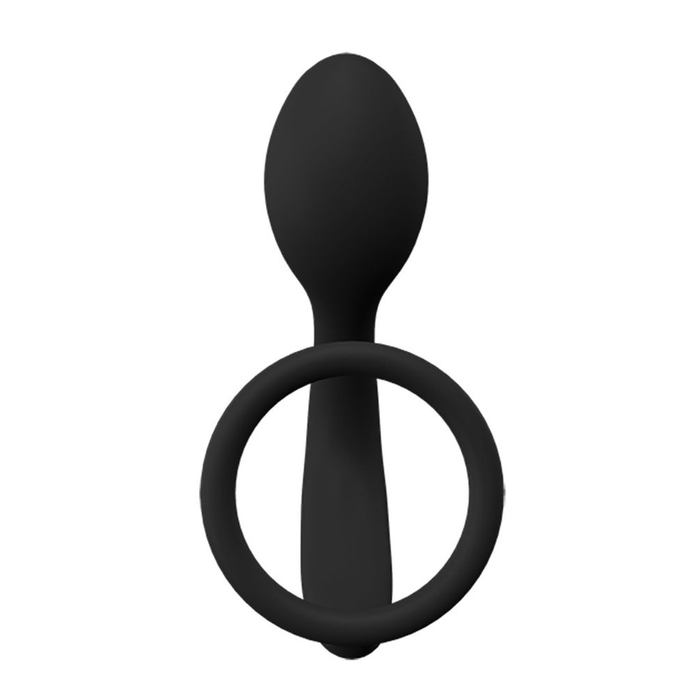 Anel peniano com plug anal com inclinação para estimulação da próstata Vip Mix