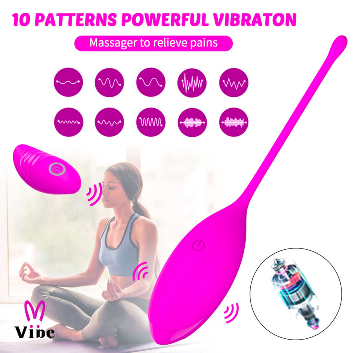 Viibe Vibrator Kayla Cápsula Vibratória com 10 Modos de Vibração Vip Mix