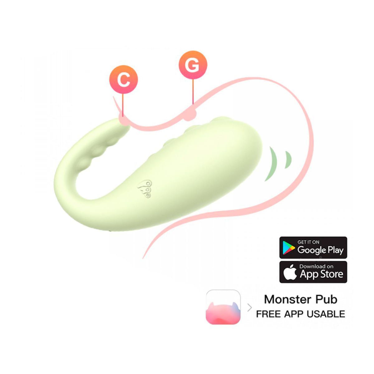 Monster Pub 1X Excited Master Gokilla Cápsula Vibratória com 8 Modos de Vibração Vip Mix