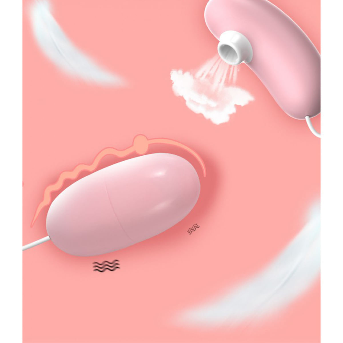 Lilo We Love Cápsula Vibrador e Estimulador de Clitoris com Sucções Vip Mix