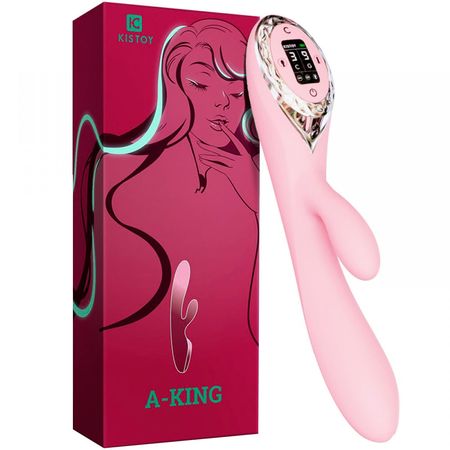 A-King Vibrador Inflável com Estimulador de Clitoris com 9 vibrações Vip Mix