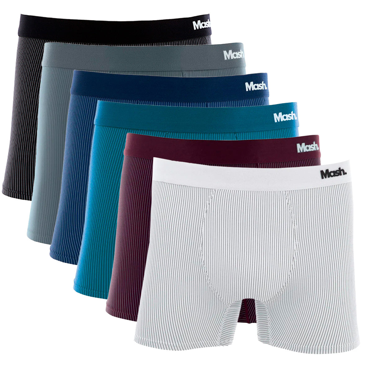 Cueca Boxer Microfibra Risca De Giz Mash