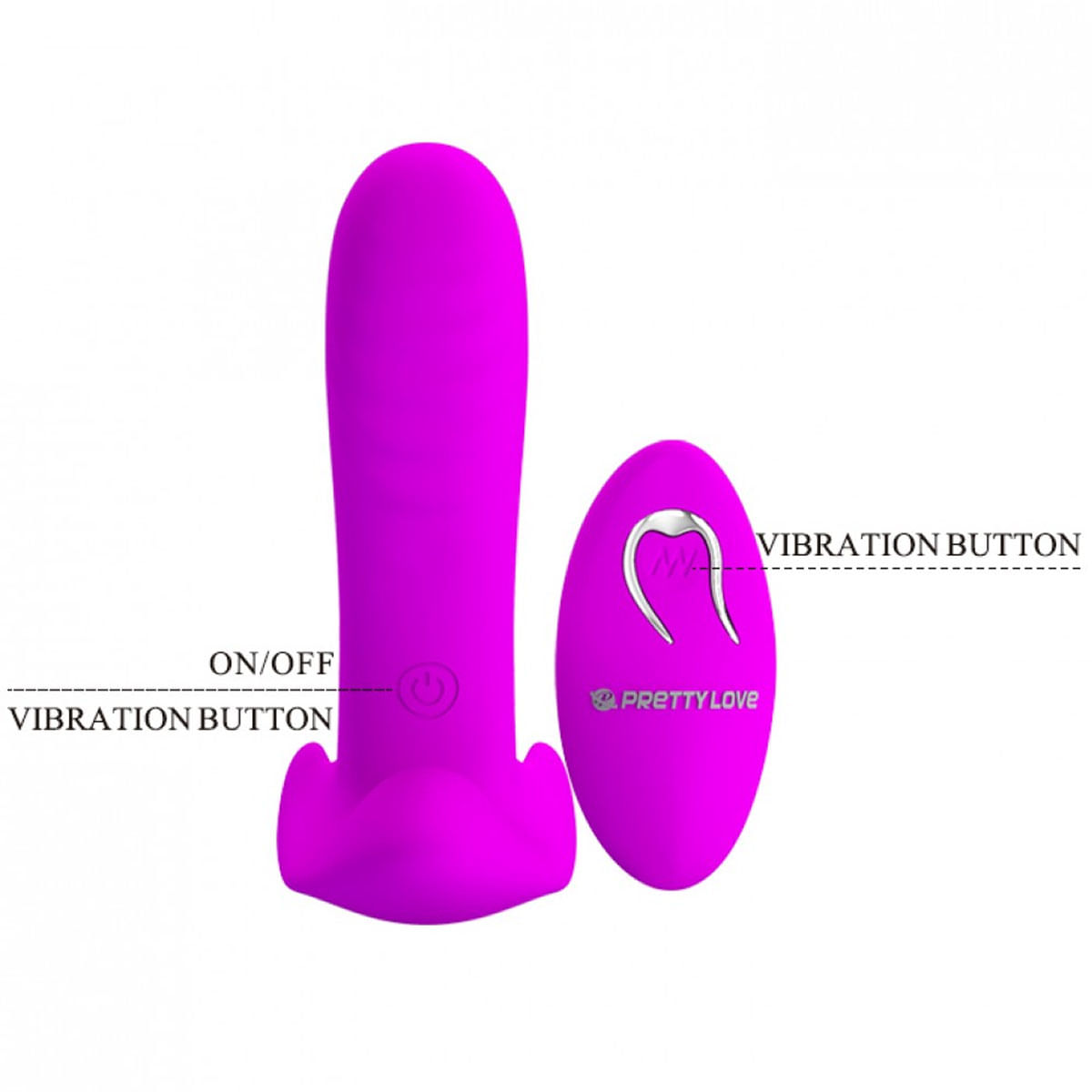 Pretty Love Vibrador com Estimulador Clitoriano com 12 Modos de Vibração Vip Mix