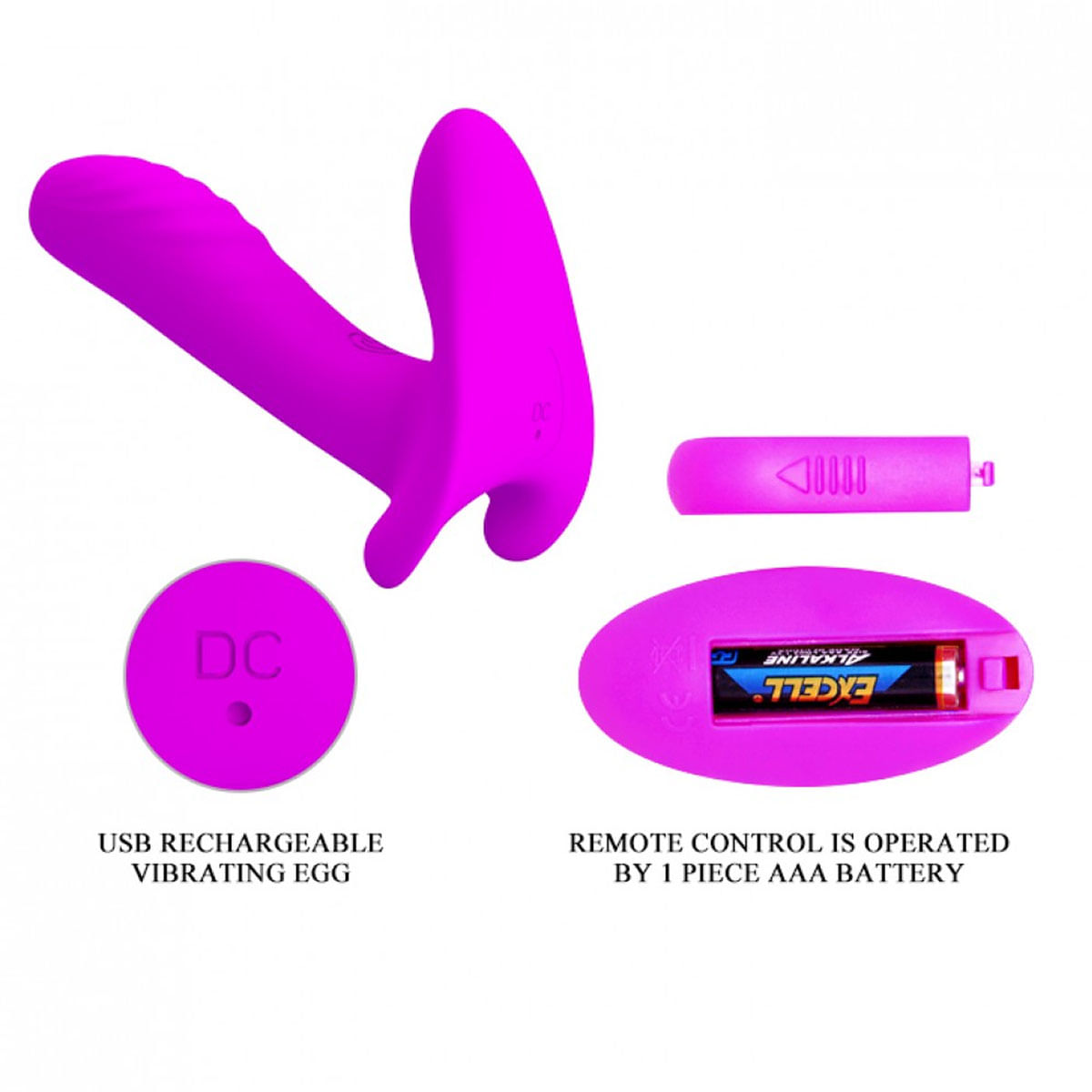 Pretty Love Vibrador com Estimulador Clitoriano com 12 Modos de Vibração Vip Mix