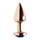 Plug Anal Dourado com Joia Diversão ao Cubo