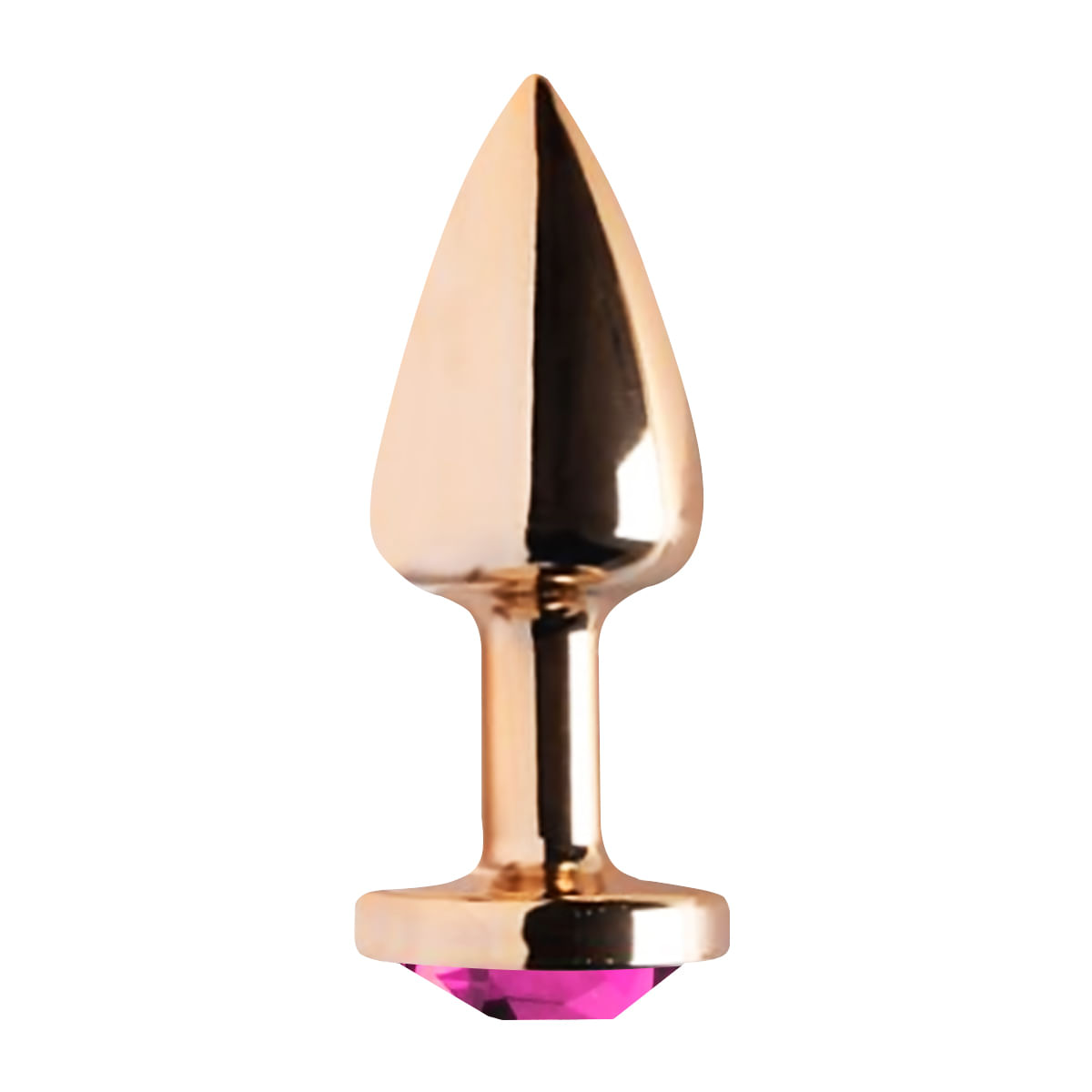 Plug Anal Dourado com Joia Diversão ao Cubo