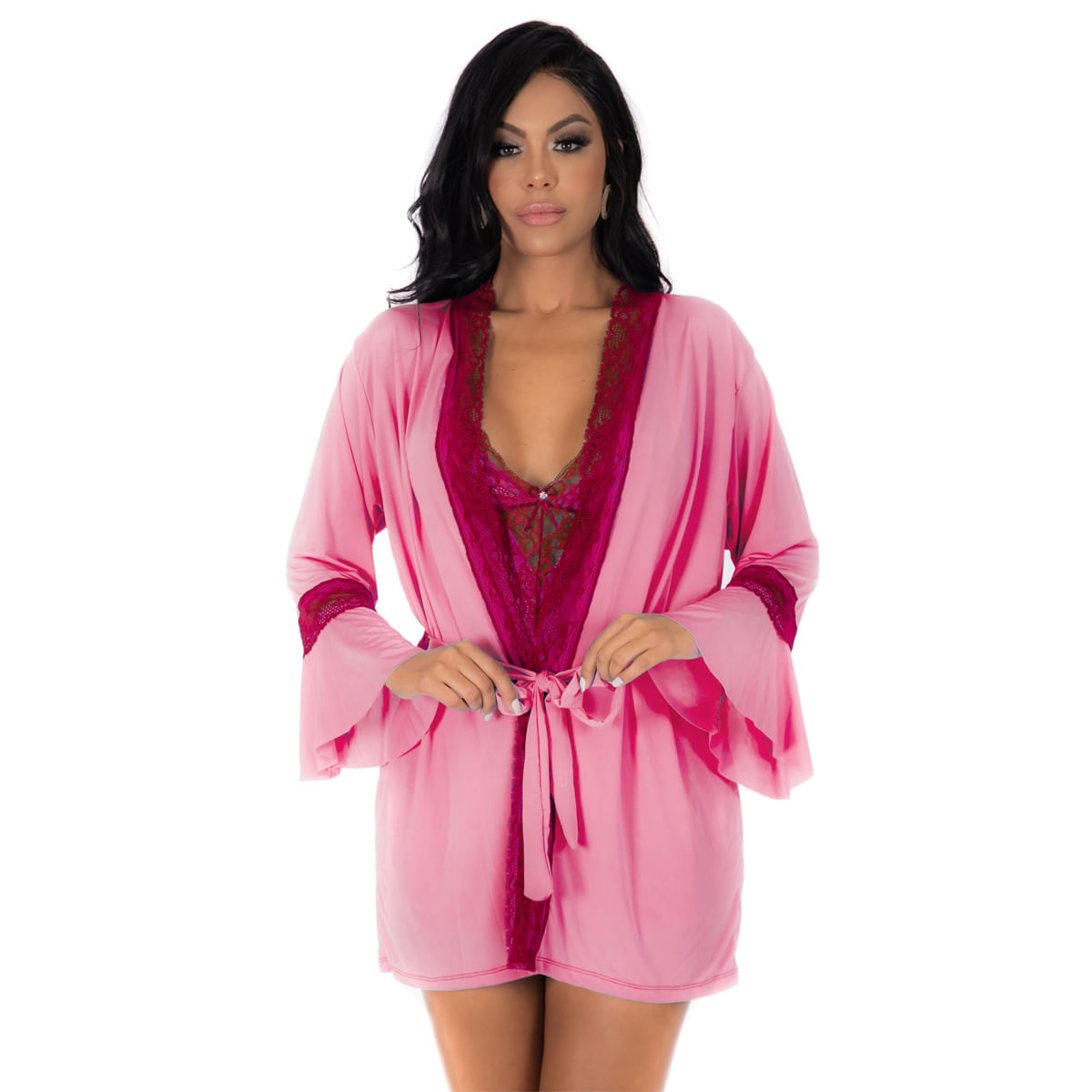 Conjunto Manu Camisola e Robe Pimenta Sexy