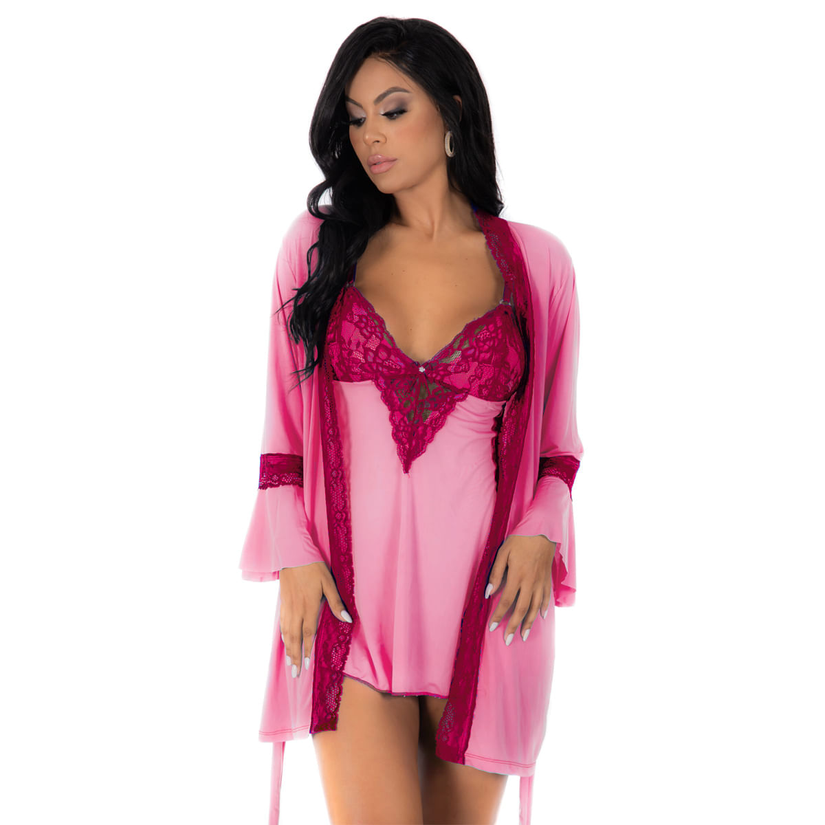 Conjunto Manu Camisola e Robe Pimenta Sexy