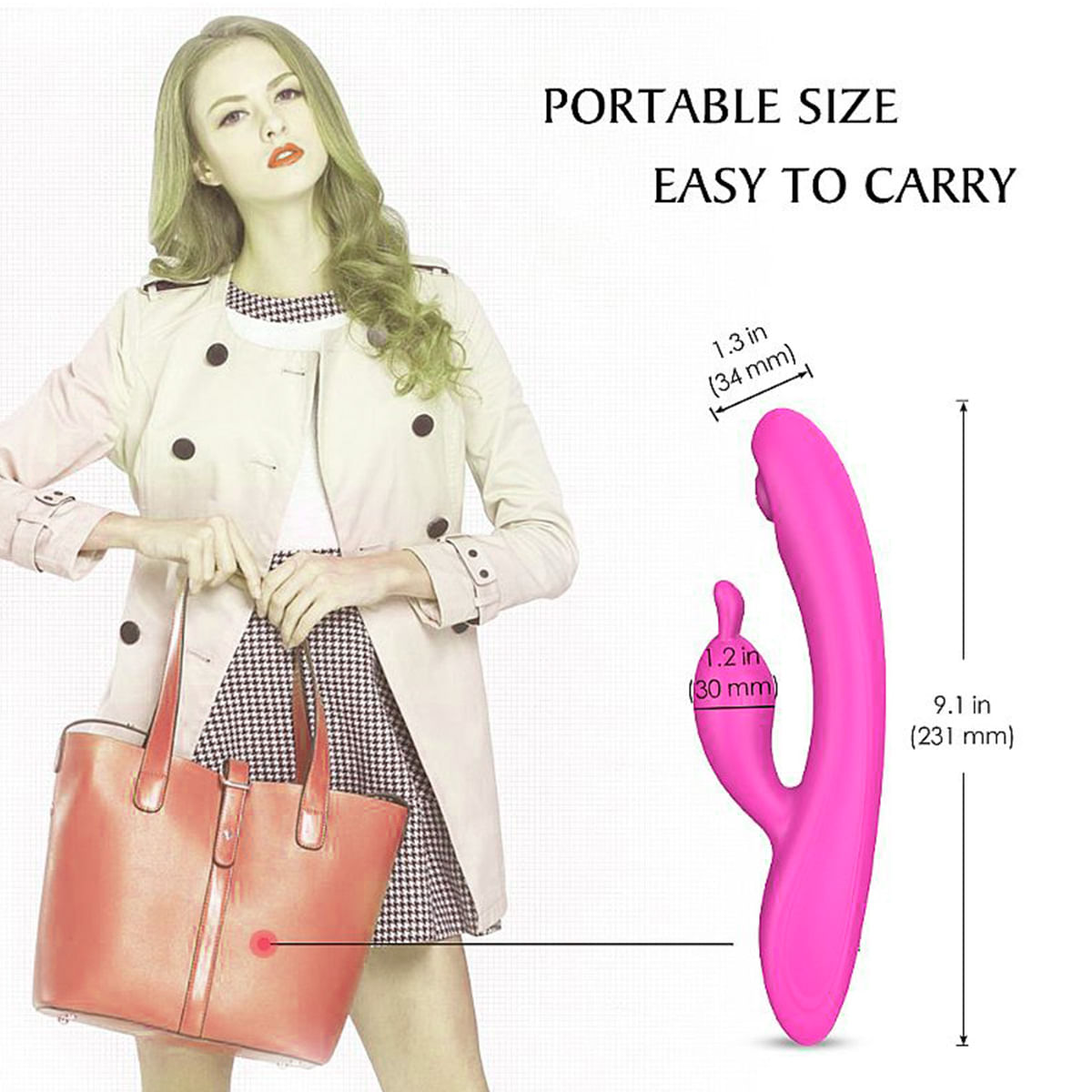 S-Hande Candy Vibrador de Ponto G com Estimulador de Clitóris Miss Collection