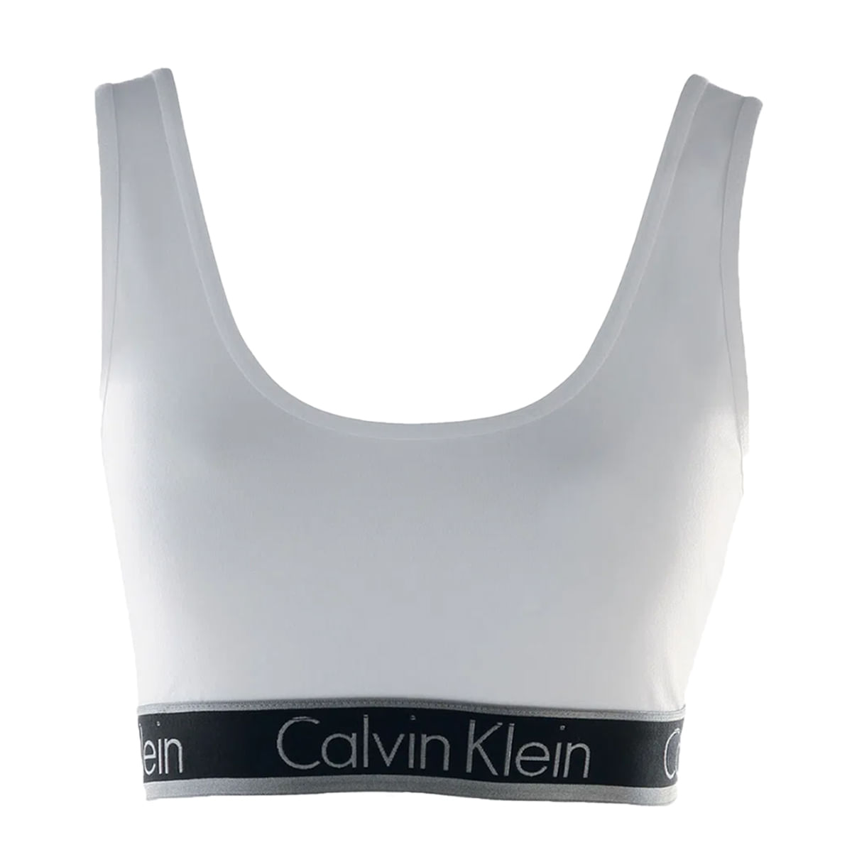 Top Regata Cotton com Elástico Bordado Logo Calvin Klein