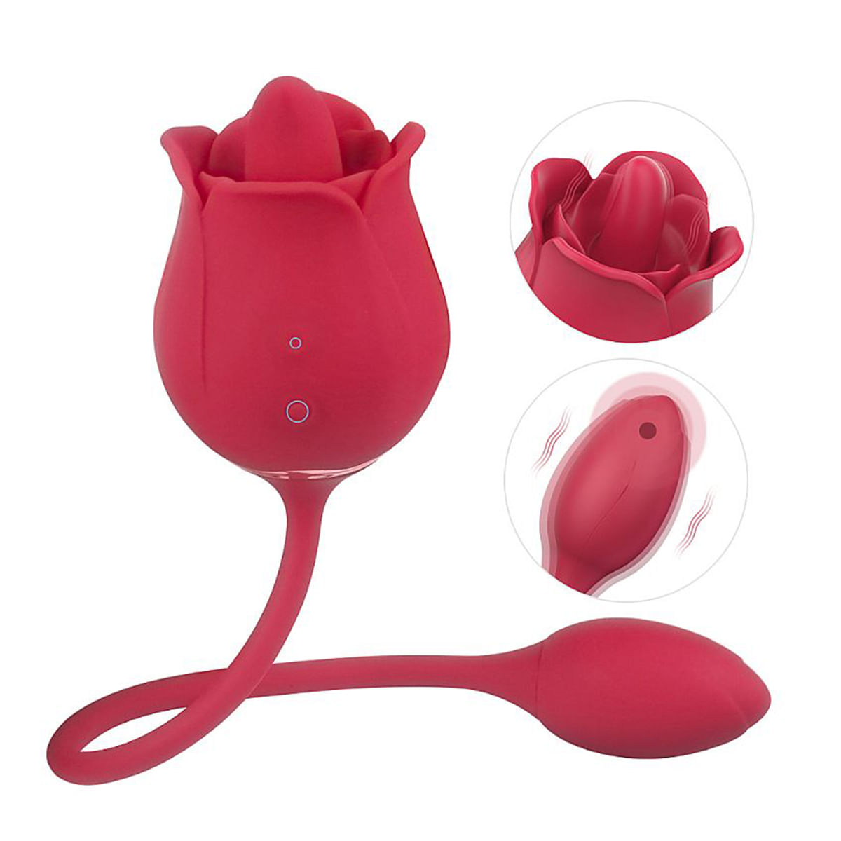 Twin Blossoms S-Hande Vibrador Ponto G e Clitoris com 9 Modos de Vibração Sexy Import