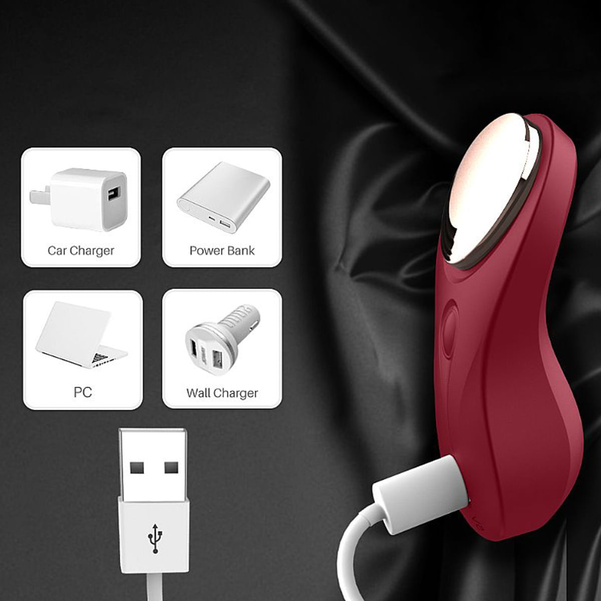 Bell-RCT S-Hande Vibrador de Clitoris para Calcinha com 9 Modos de Vibração Sexy Import