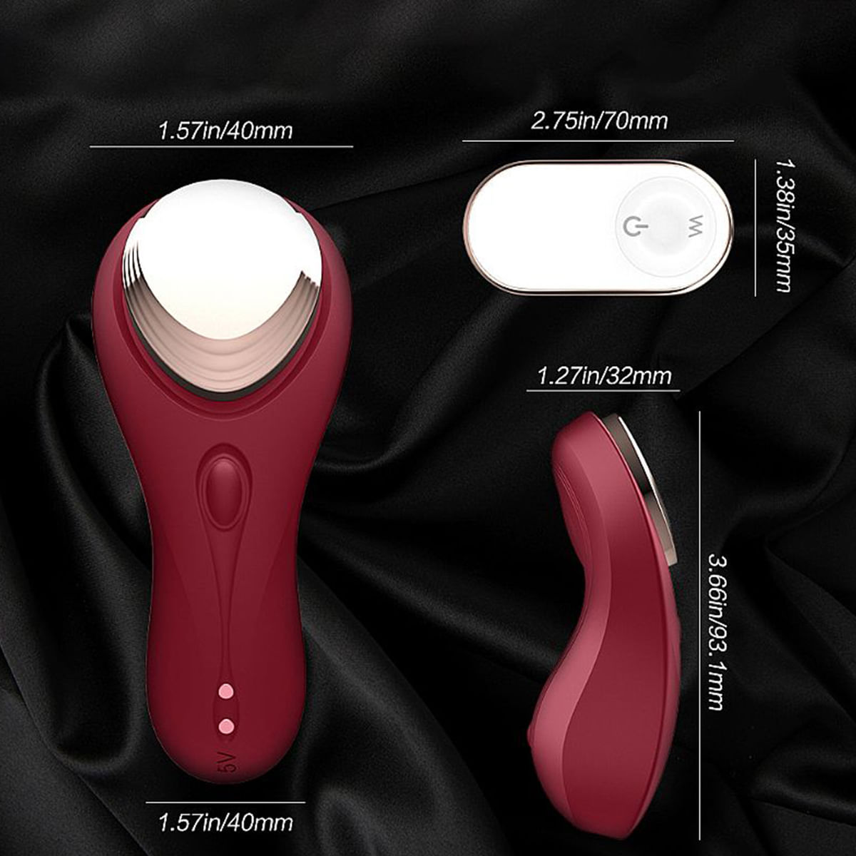 Bell-RCT S-Hande Vibrador de Clitoris para Calcinha com 9 Modos de Vibração Sexy Import