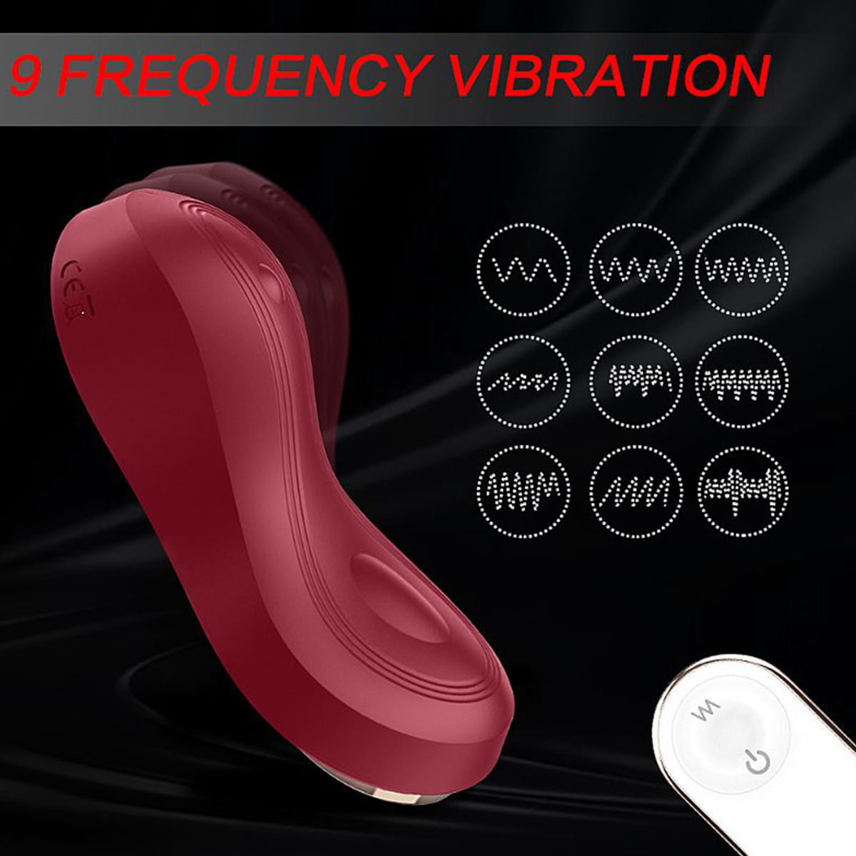 Bell-RCT S-Hande Vibrador de Clitoris para Calcinha com 9 Modos de Vibração Sexy Import