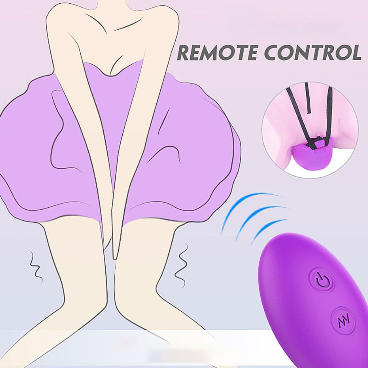 Petal-RCT S-Hande Calcinha Vibratória com 9 Modos de Vibração e Controle Remoto Sexy Import