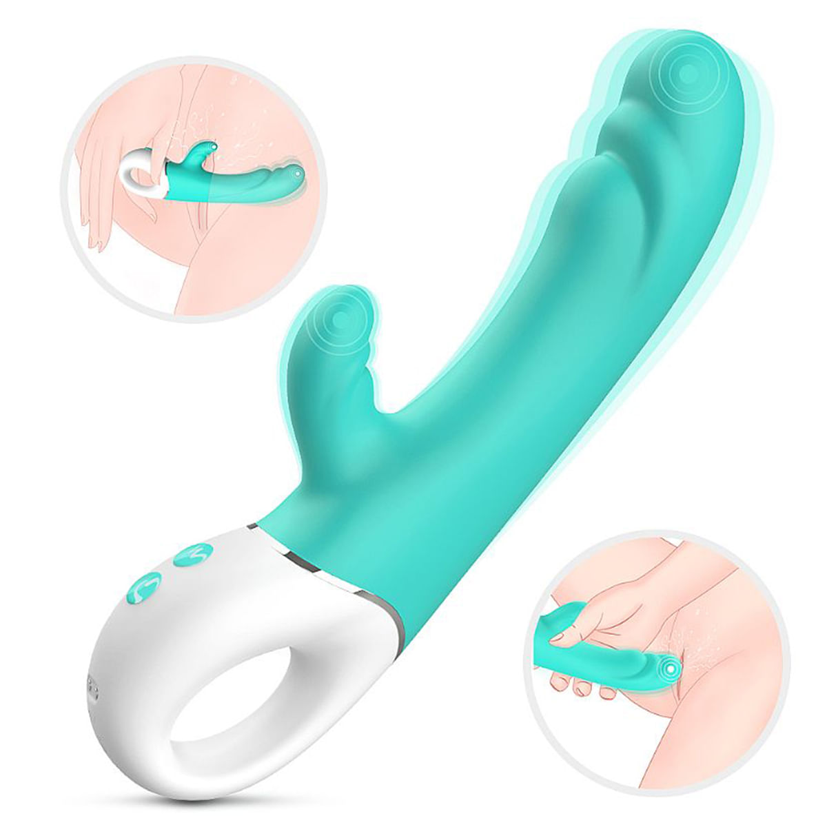 Spray S-Hande Vibrador com Estimulador de Clitoris com 9 Modos de Vibração Sexy Import