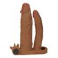 Pleasure X-tender Capa Peniana com Extensor de 5cm e Prótese de Dupla Penetração e Bullet Vip Mix
