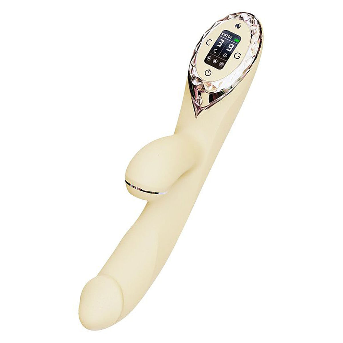 Kisstoy A-King Pro Vibrador com Estimulador de Clitoris 9 Modos de Vibração e Pulsação Sexy Import
