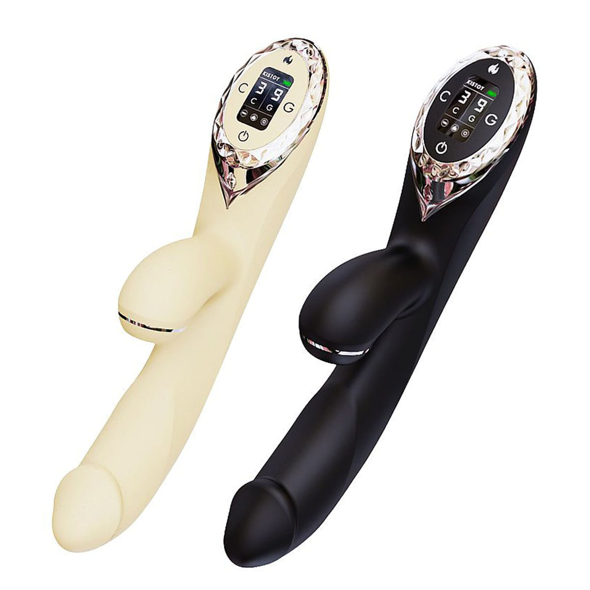 Kisstoy A-King Pro Vibrador com Estimulador de Clitoris 9 Modos de Vibração e Pulsação Sexy Import
