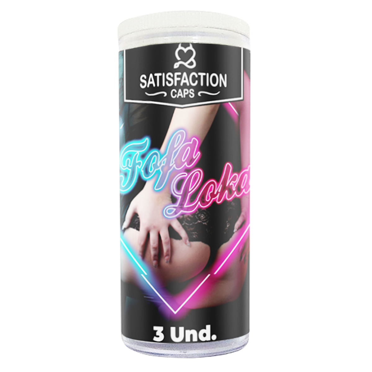 Fofa Loka Bolinha com Óleo de Massagem Corporal Excitante 3 Unidades Satisfaction Caps Fofa Loka Bolinha com Óleo de Massagem Corporal Excitante 3 Unidades Satisfaction Caps