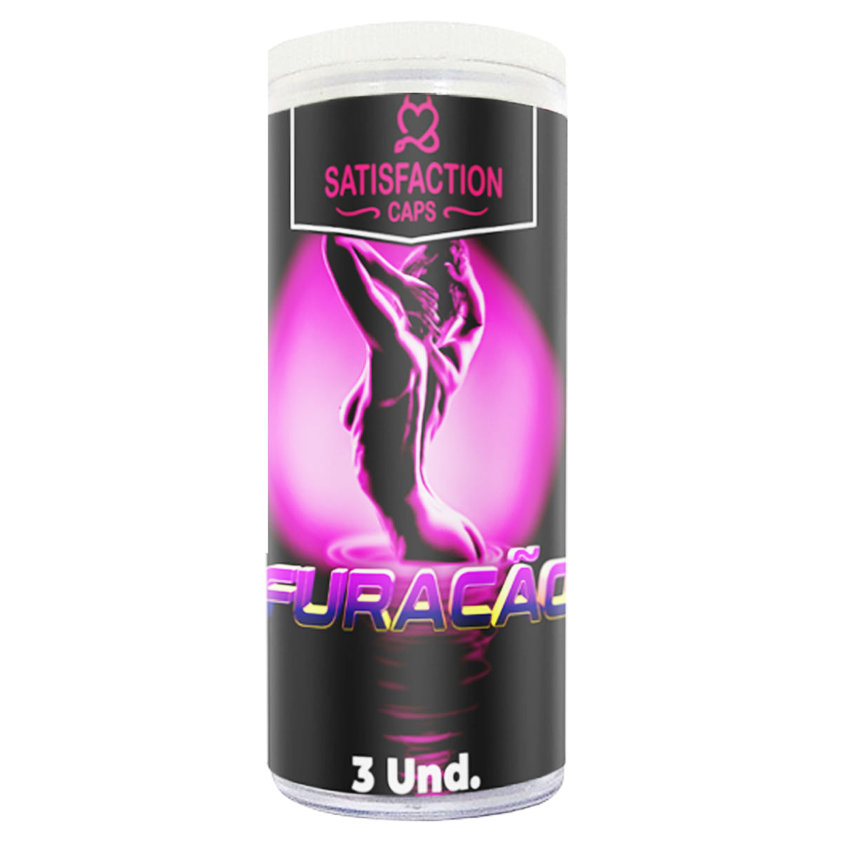 Furacão Bolinha com Óleo para Massagem Hot 3 Unidades Satisfaction Caps Furacão Bolinha com Óleo para Massagem Hot 3 Unidades Satisfaction Caps