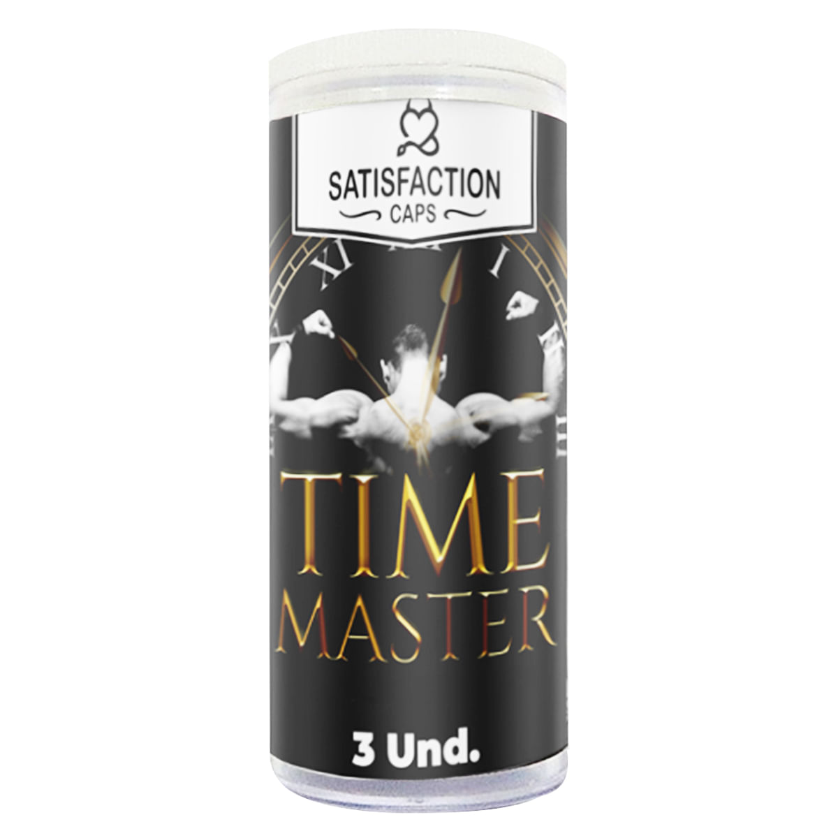 Time Master Bolinha com Óleo para Massagem Retardante 3 Unidades Satisfaction Caps
