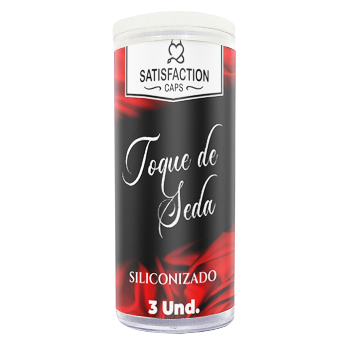 Toque de Seda Bolinha com Óleo Siliconado para Massagem Corporal 3 Unidades Satisfaction Caps Toque de Seda Bolinha com Óleo Siliconado para Massagem Corporal 3 Unidades Satisfaction Caps