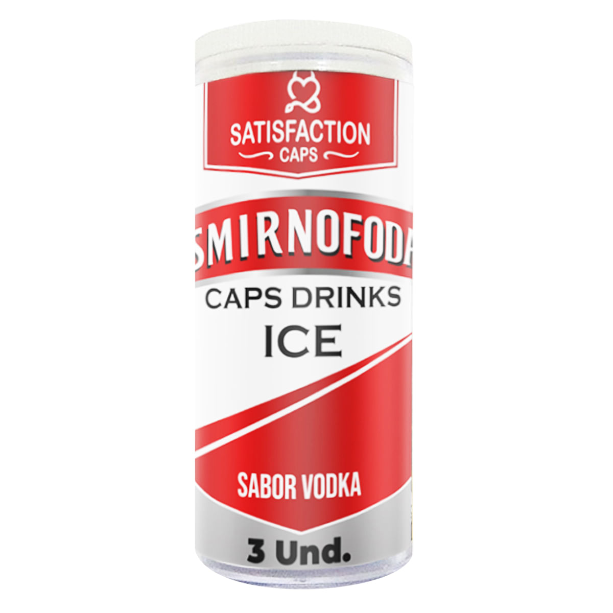 Smirnofoda Bolinha com Óleo para Massagem Corporal Ice 3 Unidades Satisfaction Caps Smirnofoda Bolinha com Óleo para Massagem Corporal Ice 3 Unidades Satisfaction Caps