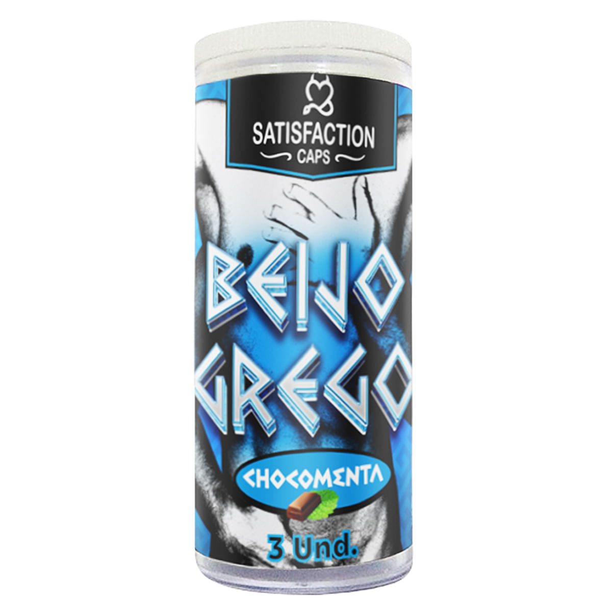 Beijo Grego Bolinhas em Cápsula 3 Unidades Satisfaction Caps Beijo Grego Bolinhas em Cápsula 3 Unidades Satisfaction Caps