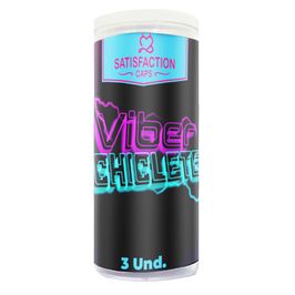 Viber Chiclete Bolinhas em Cápsula 3 Unidades Satisfaction Caps