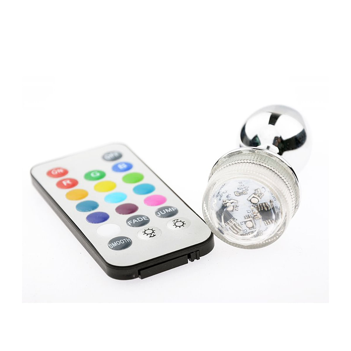 Plug Anal de LED com 13 Cores Tamanho M e Controle Remoto Sexy Import em 10X Sem Juros Plug Anal de LED com 13 Cores Tamanho M e Controle Remoto Sexy Import em 10X Sem Juros