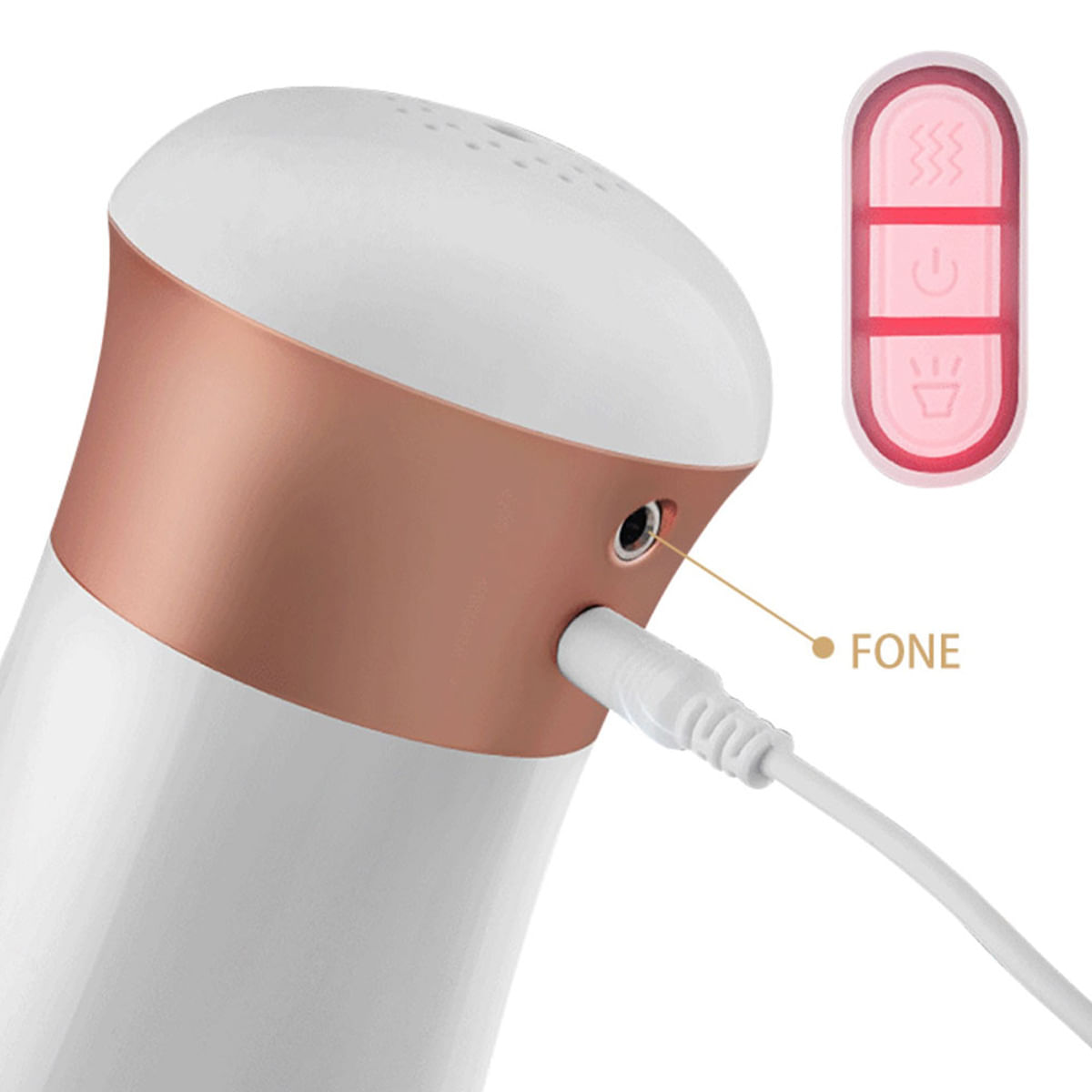 Smart Cup Masturbador Masculino Lanterna com 10 Modos de Vibração Vip Mix
