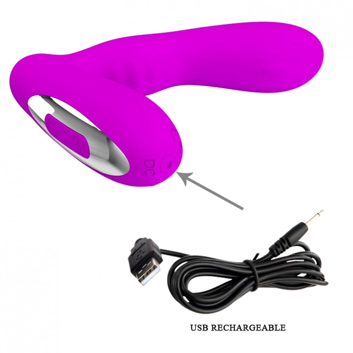 Piper Vibrador com 12 Movimentos Vai e Vem e 12 Modos de Vibração Vip Mix