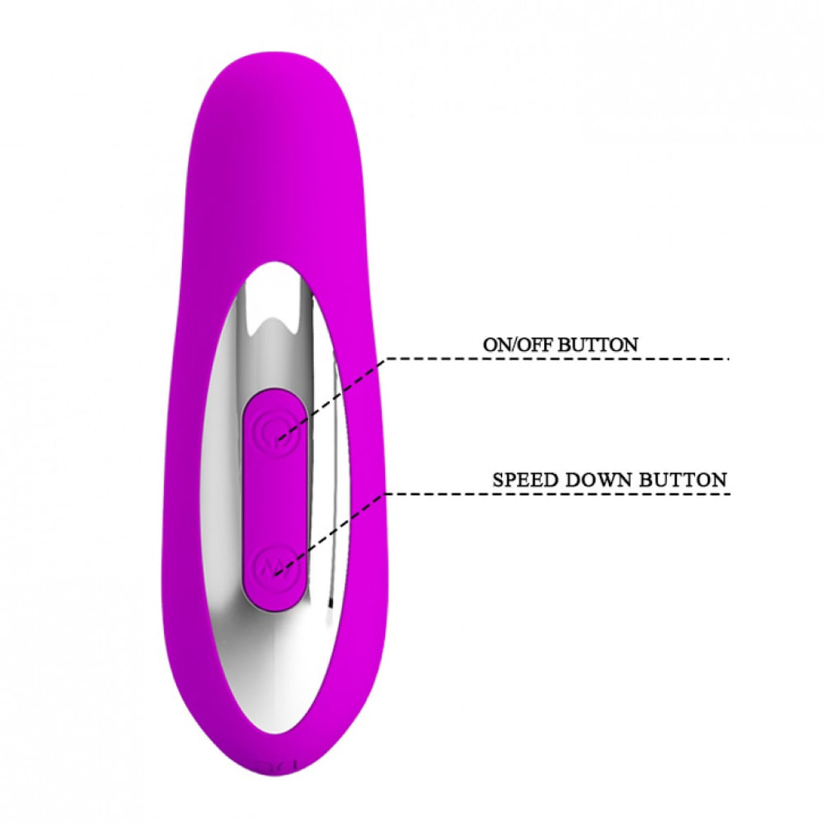 Piper Vibrador com 12 Movimentos Vai e Vem e 12 Modos de Vibração Vip Mix