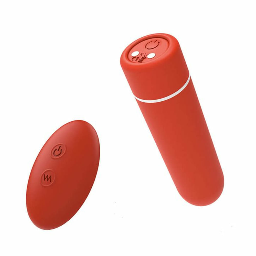 Luxury Control Me Vibrador Bullet com 9 Modos de Vibração Intt Luxury Control Me Vibrador Bullet com 9 Modos de Vibração Intt