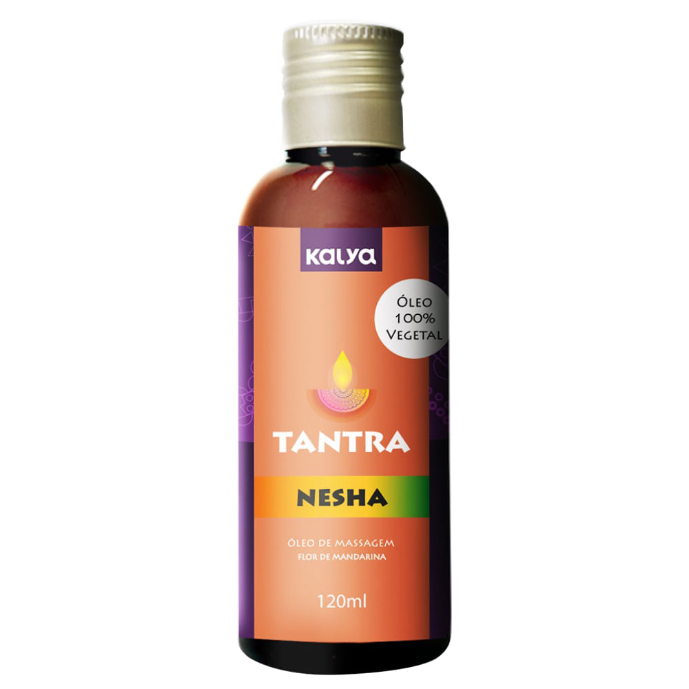 Tantra Nesha Óleo Vegetal para Massagem Tântrica 120ml Kalya Tantra Nesha Óleo Vegetal para Massagem Tântrica 120ml Kalya