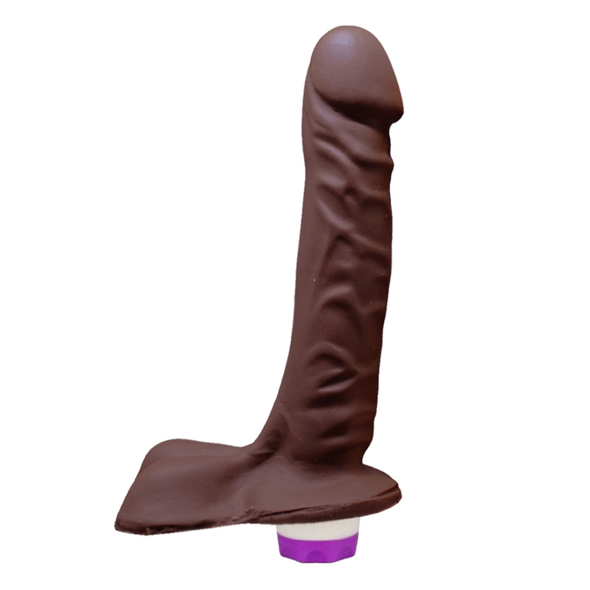 Prótese com Vibro Interno com Escroto 19,5 X 4,5 cm Garji Prótese com Vibro Interno com Escroto 19,5 X 4,5 cm Garji
