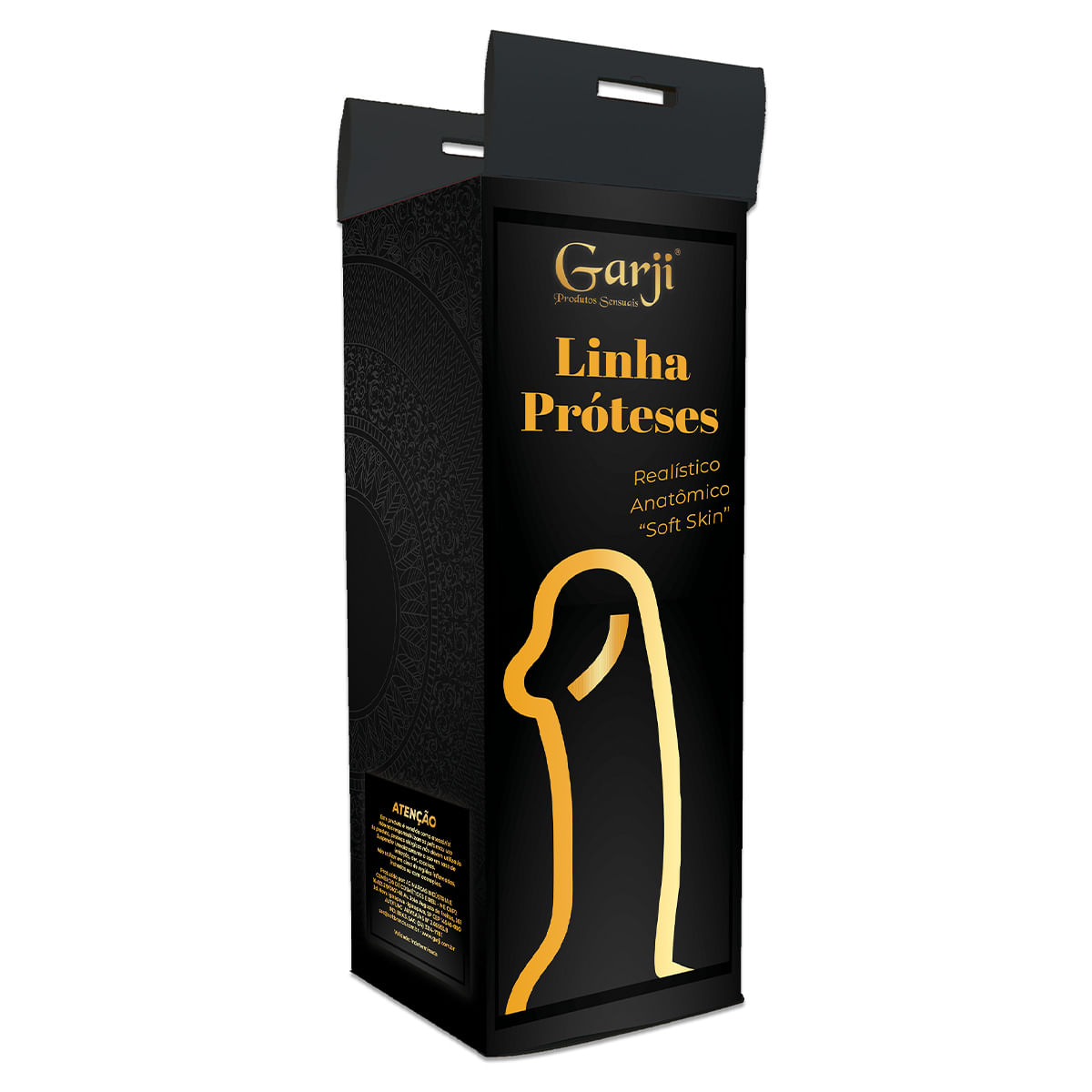 Prótese com Vibro Interno com Escroto 19,5 X 4,5 cm Garji