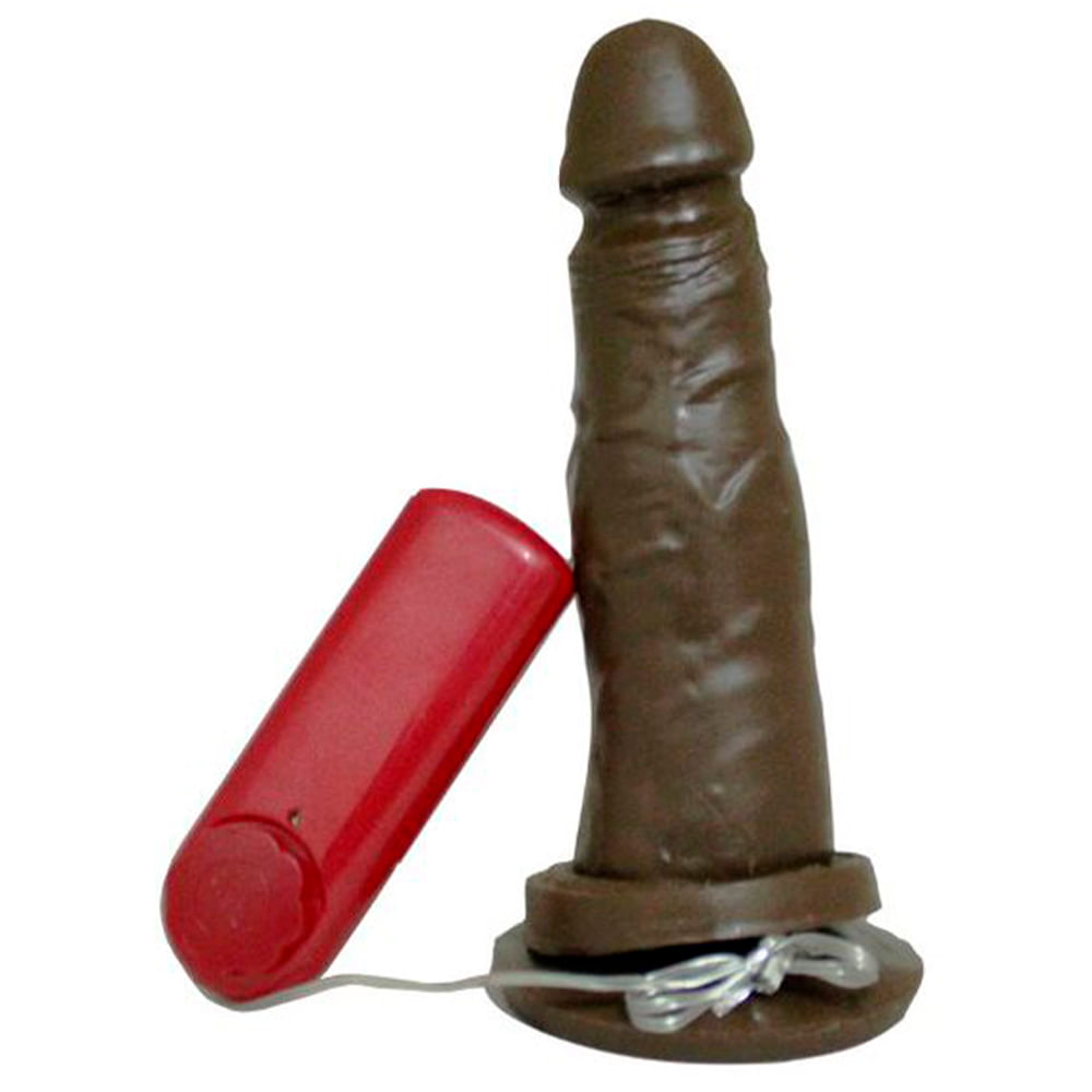 Prótese Realística com Vibro e Ventosa 16,5 x 4cm Garji Prótese Realística com Vibro e Ventosa 16,5 x 4cm Garji