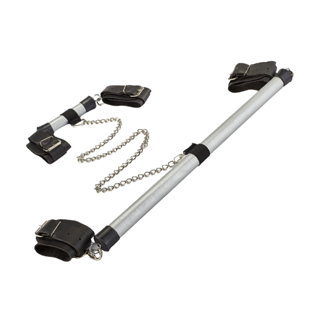Kit Separador de Pernas e Separador de Braços com Correntes 50 Tons Brasil Fetiche Kit Separador de Pernas e Separador de Braços com Correntes 50 Tons Brasil Fetiche