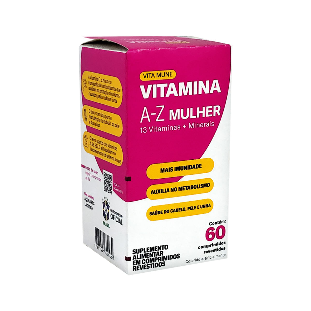 Vita Mune Mulher Suplemento Vitamínico-Mineral com 60 Comprimidos Cimed