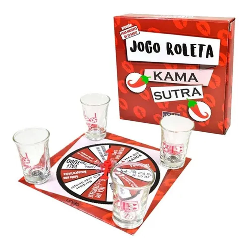 Jogo Roleta Kama Sutra com 4 Shots Unika
