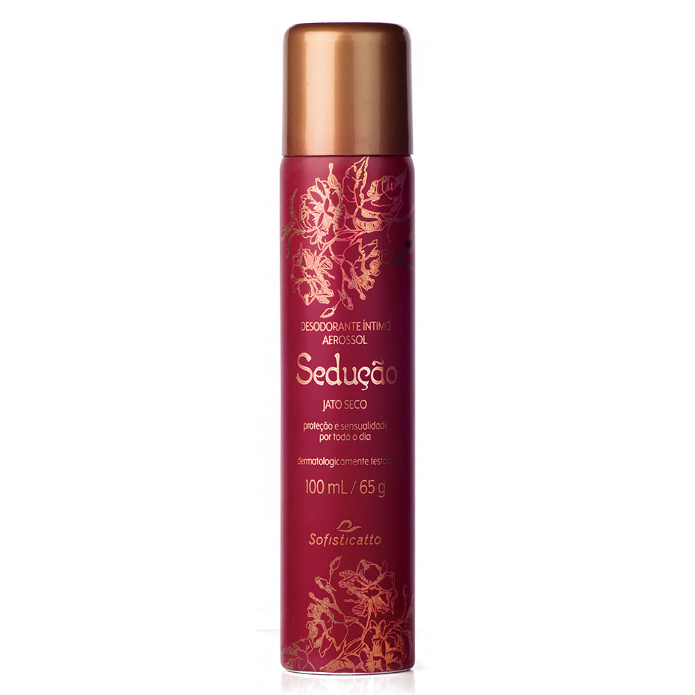 Sedução Desodorante Íntimo em Aerossol Proteção e Sensualidade Jato Seco 100ml Sofisticatto Sedução Desodorante Íntimo em Aerossol Proteção e Sensualidade Jato Seco 100ml Sofisticatto