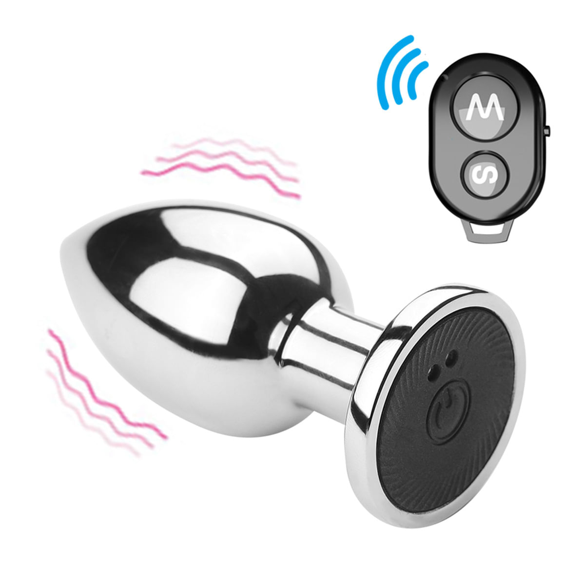 Plug Anal com Controle Remoto e Vibro Vip Mix Plug Anal com Controle Remoto e Vibro Vip Mix